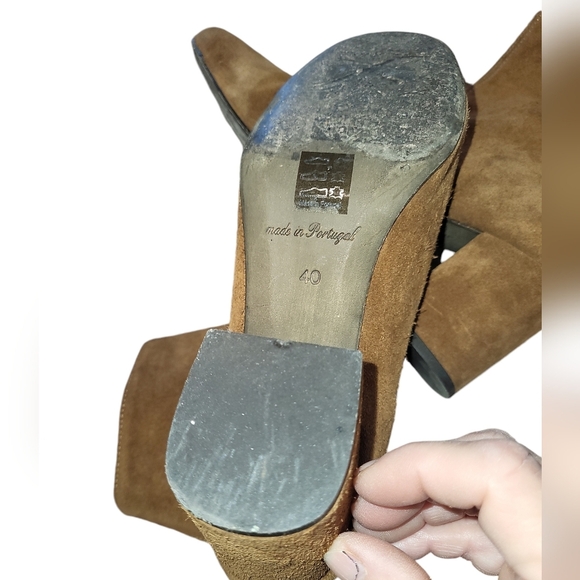 Free People Cecile ankle boots brown/camel sz EU 40 US 9 suede - Picture 10 of 11